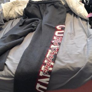 College sweatpants